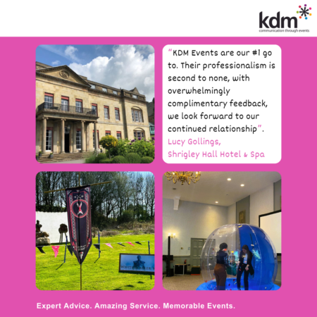 With a relationship spanning over 10 years, KDM Events delight in delivering a wide range of services to Shrigley Hall including team building, themed evenings, indoor/ outdoor entertainment, within their fantastic venue and grounds.